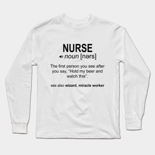 Nurse Definition Long Sleeve T-Shirt